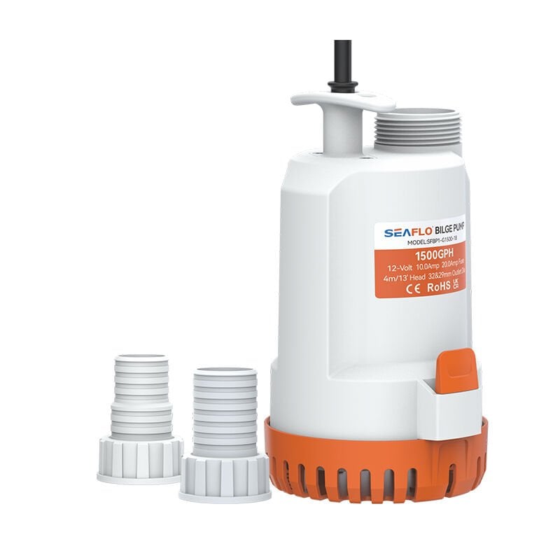 12 volt ve 24 volt Seaflo Üstten Çıkış sintine Pompası